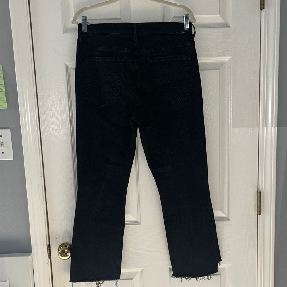Mother denim Black Frayed Hem Jeans size 32 - Picture 2 of 3